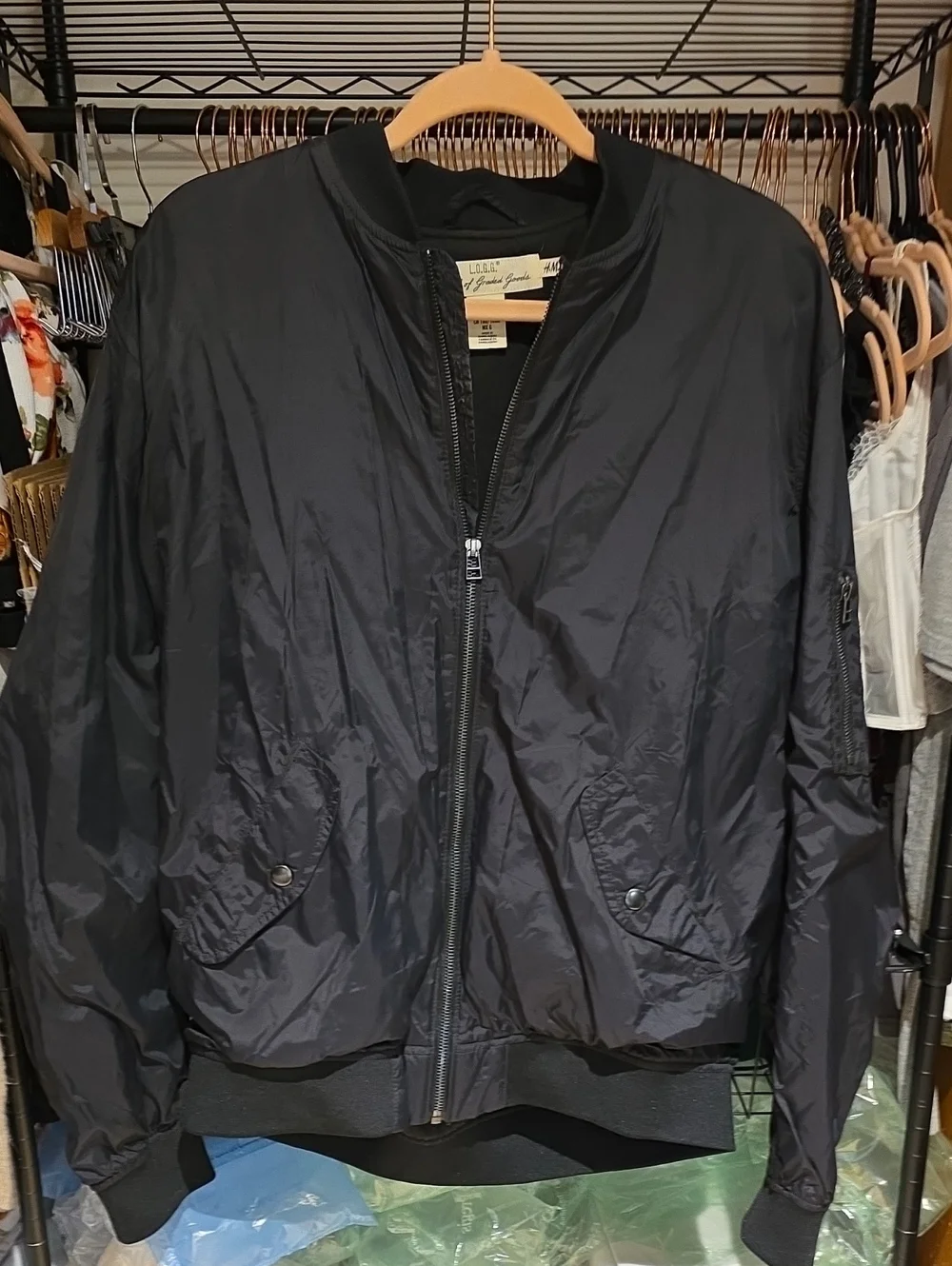 H&M Black Bomber Jacket